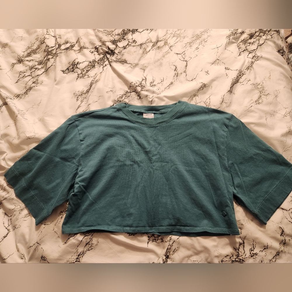 Gymshark - COTTON BOXY CROP TOP - Large - Picture 2 of 6